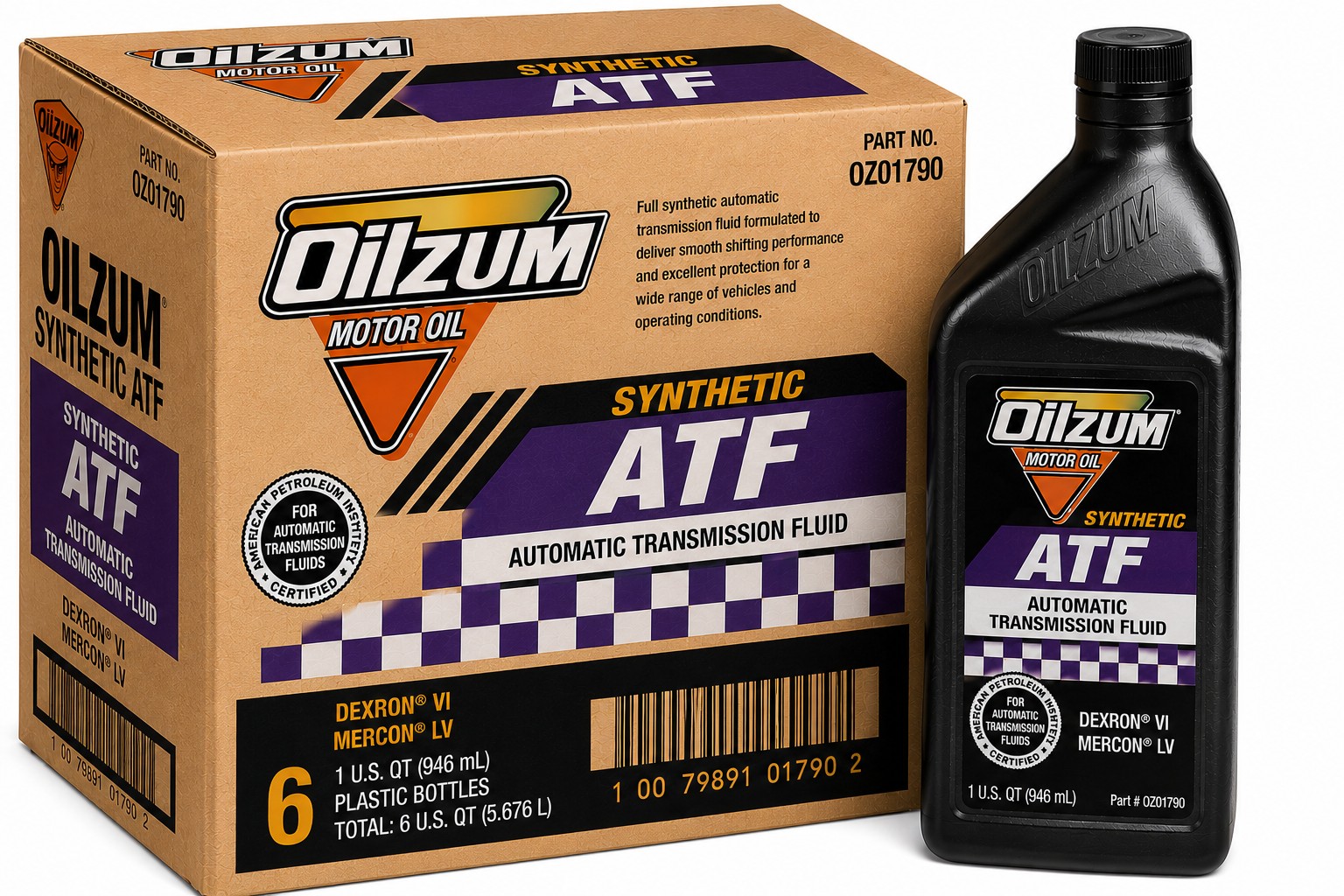 OILZUM SYNTHETIC ATF 6*1 QT CASE